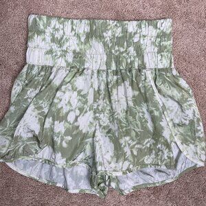 FP Movement Free People Shorts Womens M Green The Way Home Athletic Athleisure